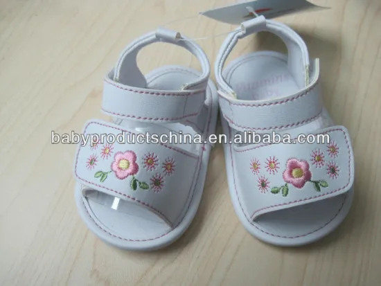 Baby PU Sandals With Flower Embroidery Model:RE2084