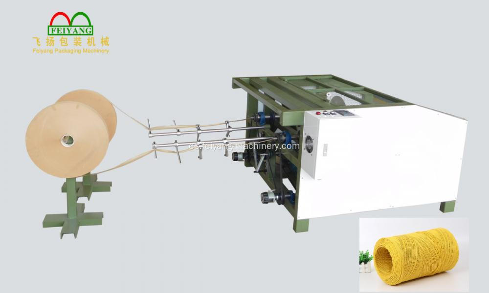 Máquina de fabricación de cuerdas de papel de doble cabezal