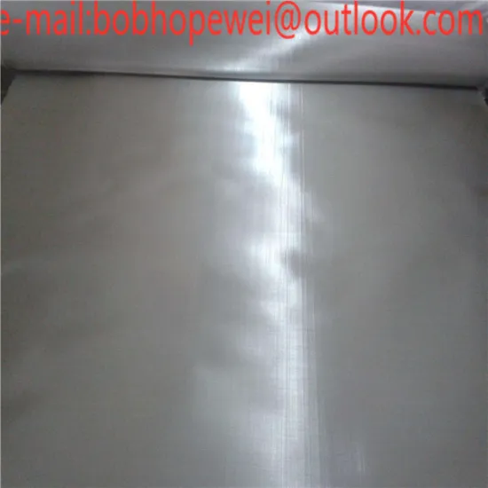 Grade TA1 TA2 pure Ti 60 80 mesh titanium weave wire mesh