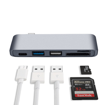 5 IN 1 USB HUB mit PD-Ladefunktion