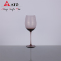Tasse de gobelet de bois à vin rouge en cristal en cristal violet