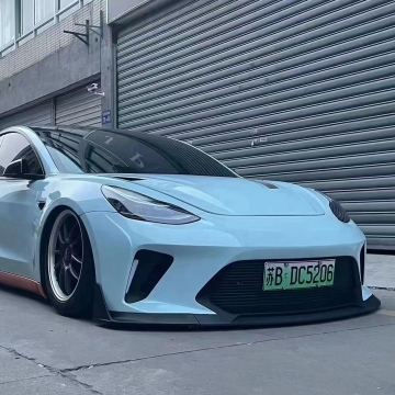 Model 3 Zestaw nadwozia: przednie i tylne zderzaki - Włókno żywiczne (2019-2022)
