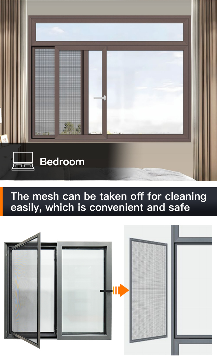 Aluminum Glass Siliding Windows