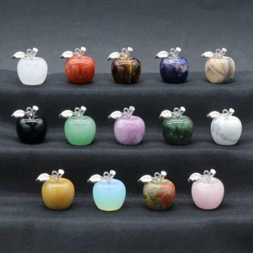 3D Gemstone Apple Shape Pendant Necklace for women Girls