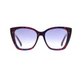 Women Oversized Cat Eye Uv400 Polarized Acetate Sunglasses