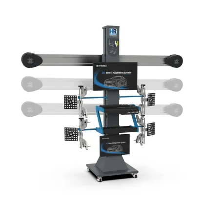 Trazado Automático de Objetivos para Alineador de Ruedas 3D Conforme Elevador de Dos Postes o Tijeras de Mediana Altura