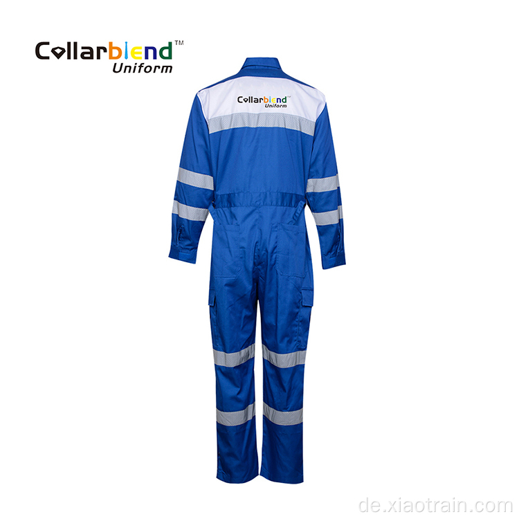 Blaue antistatische Cargohose mit Mechaniker-Overall