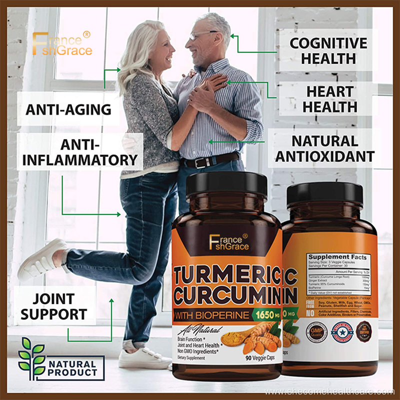 Turmeric Curcumin with BioPerine 95% Curcuminoids Capsules