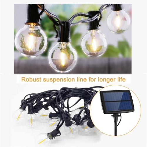 Solar G40 LED Bulb String Light