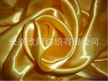 Crumpled polyester satin fabric
