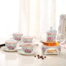 Luxury European Ceramic Vintage Flower Teapot Tea Cup and Saucer Set Porcelain Cups Afternoon Tea Sets

**Title:** Vintage European Porcelain Tea Set with Flower Design