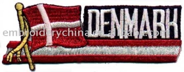 Embroidered Flag Patch for Wearing Apparel