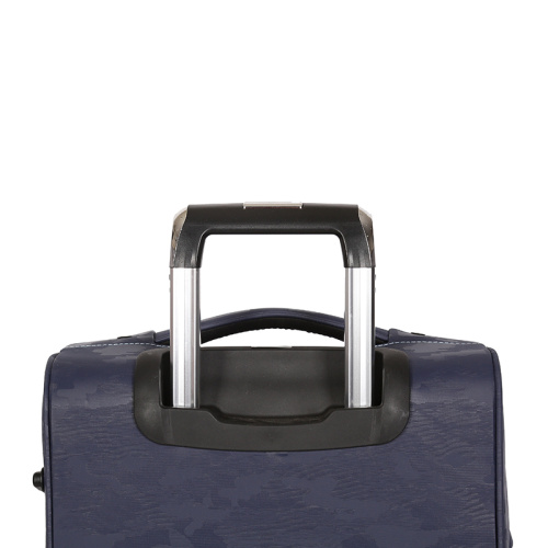 Fabric Polyester suitcase with simple front spinner wheels