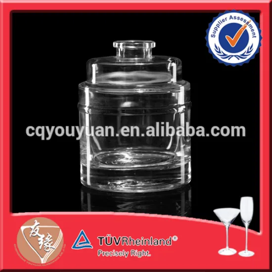 Fragrance Decorative Round Custom Design Glass Bottle 400ml With Lid