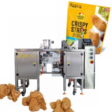 High Quality Automatic Zip Bag Weighing Filling Packing Machine for Frozen Fried Chicken Meat Balls
