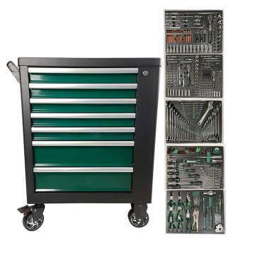 402 Pcs Metal Garage Repair Kit: Mechanic Tools Cabinet with Hand Tools