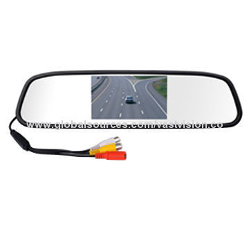4.3-inch Universal Rear-view Mirror Monitor with 16:9/4:3 Manual Switching