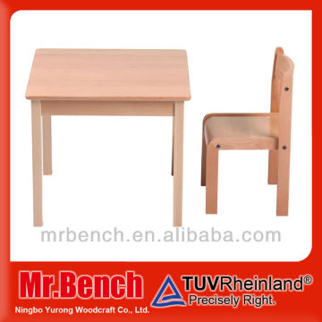 K/D solid wood childrens table and chairs