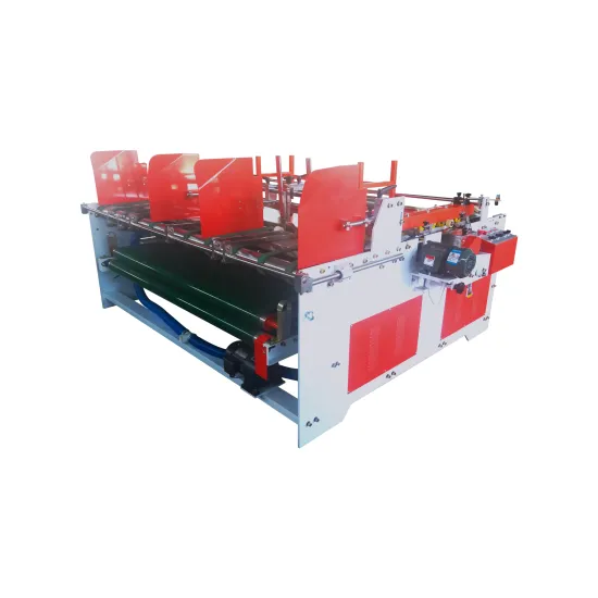 Small Carton Box Semi-Auto Folder Gluer Corrugated Sheet Pasting Machine