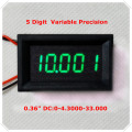 RD 4 Wires 0.36" Variable Precision DC 0-33 V Digital Voltmeter voltage panel meter led display Color [ 4 pieces / lot]