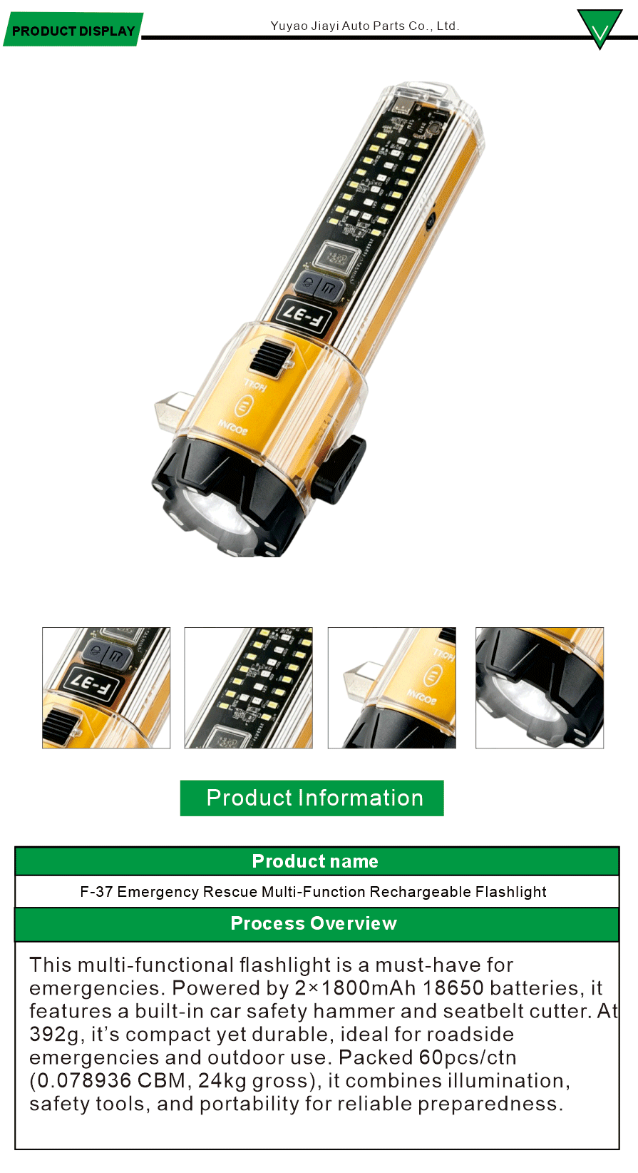 Rescue Flashlight Multi Purpose