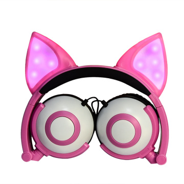 Fones de ouvido Creative Fox Cat Ears LED com iluminação