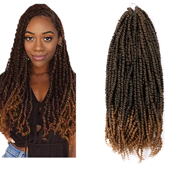 Wholesale Pretwisted Passion Twist Crochet Hair Extension Jumbo Braiding Synthetic Crochet Hair Pre Looped