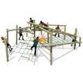 children's rope climbing outdoor structure playground