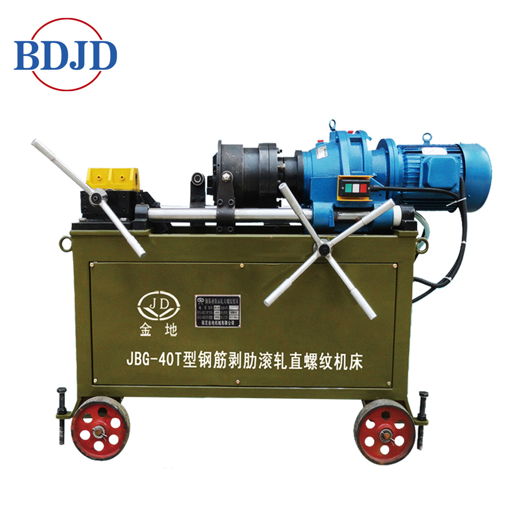 Steel Bar Rib Peeling Thread Rolling Machine China Rebar Threading ...