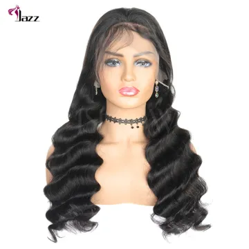 Wholesale 180% density 100% hundred human hair transparent 360 lace closure lace frontal wigs loose curly wave wig
