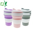 Silicone có thể gập lại du lịch uống Cup có thể thu vào