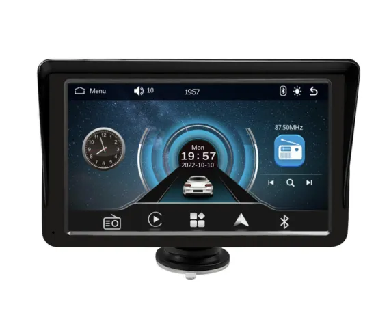 Universal 7 Inch IPS Touch Screen GPS FM WiFi CarPlay Android DVD Player with Rear Camera