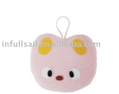 cartoon bath scrubber for kids