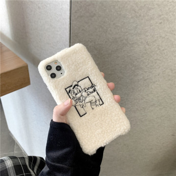 ドナルドダック電話ケース刺繍ソフトカバー