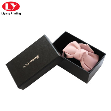 Luxury Paper Bow Tie Gift Box Black