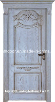 Cheap Single Solid Wooden Interior Door Swing Designs for Rooms