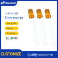 5mm orange hair orange round head led