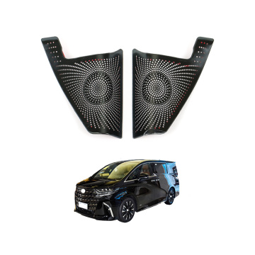 2024 Toyota Alphard Stainless Steel Front Triangular Horn Cover - OEM Automotive Interior Accessories