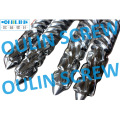 Jwell Sjsz80/156, Liansu Sz80/156 Twin Conical Screw Barrel for PVC Sheet Extrusion