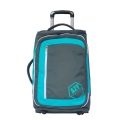 Grey Blue Lightweight Travel Duffle Bag with Wheels