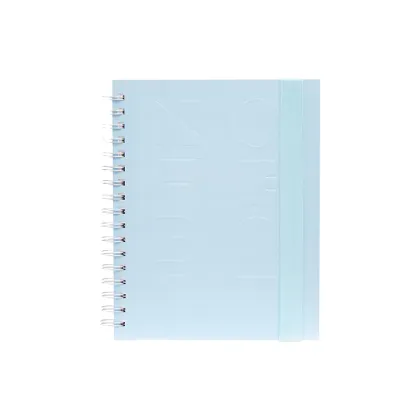 Paper hardcover twin ring spiral notebook