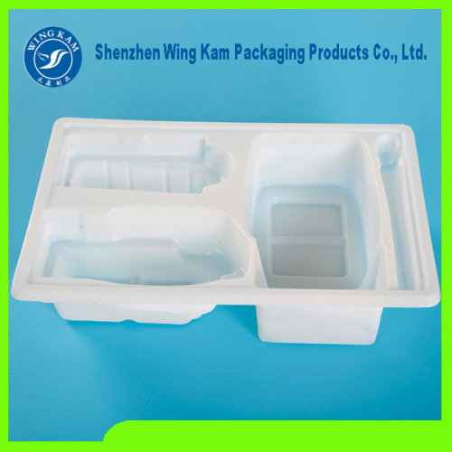 White Plastic Food Tray Plastic Blister Packaging