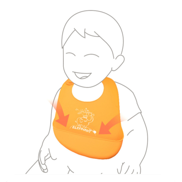 Keeps Stains Off Waterproof Silicone Baby Bib