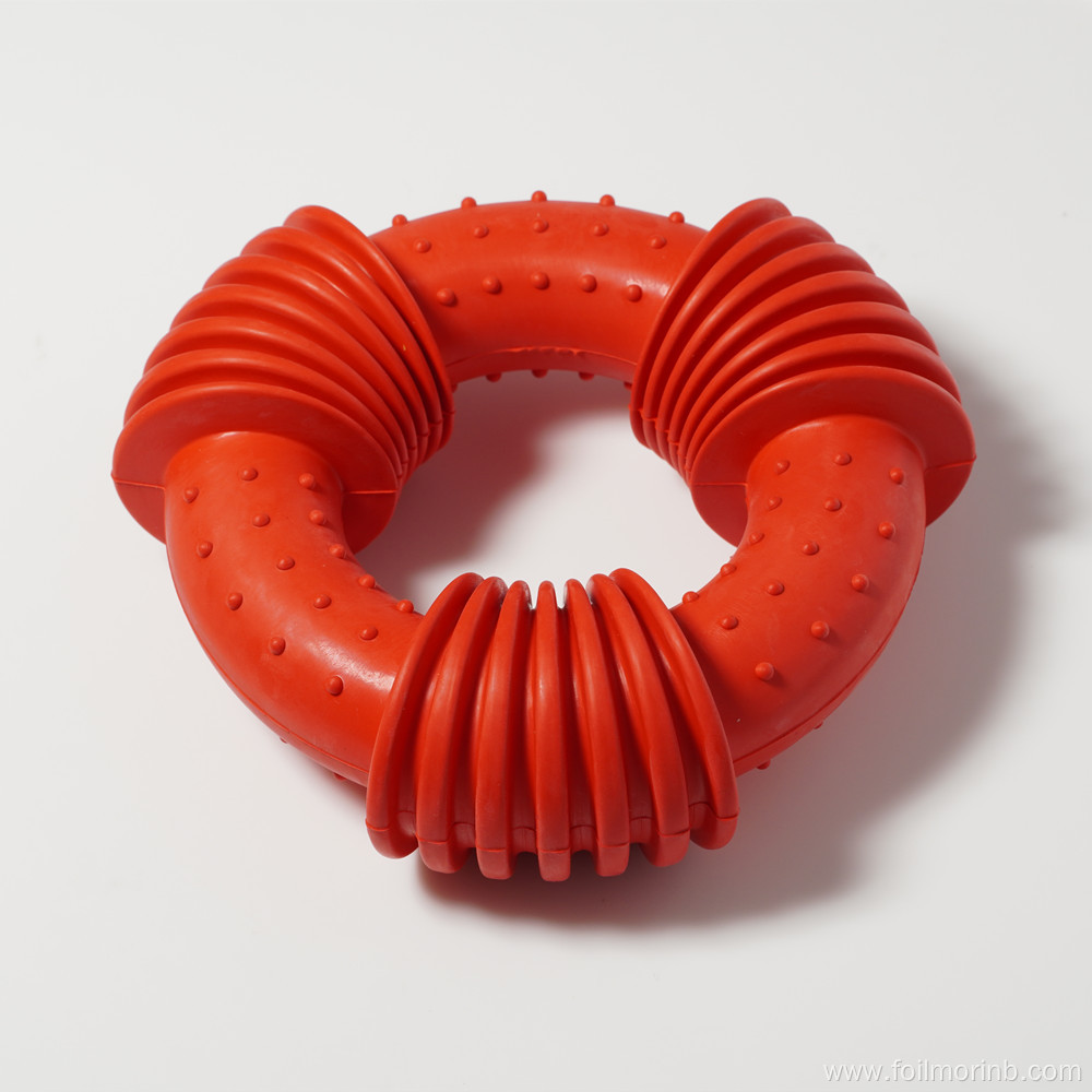 accessories Natural Rubber Circle Woven Ring Pet Toys