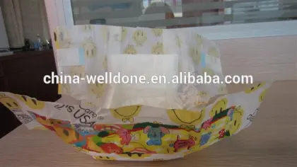 High absorbent bonny baby diaper with ISO certificate