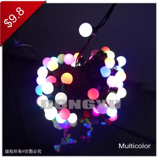 100 LED string light factory wholesale ball string outdoor led light