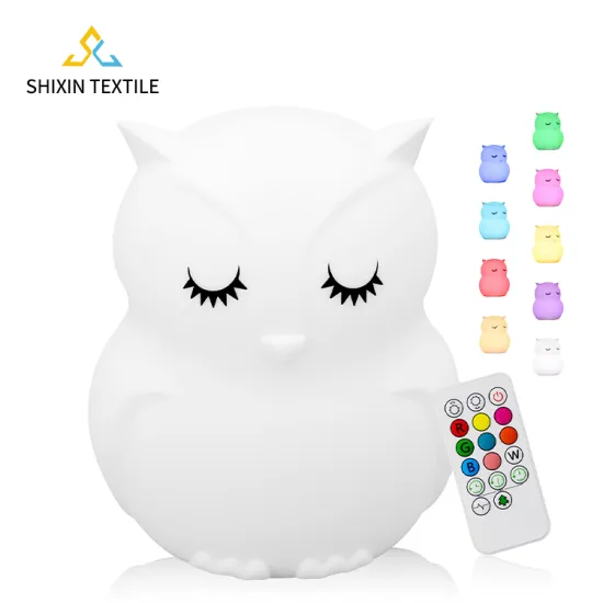 Breathing LED Animal-Shaped Silicone Night Light for Baby Nursery and Kids' Room