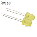 Super terang 590nm 8mm kuning LED CLING CLEAR