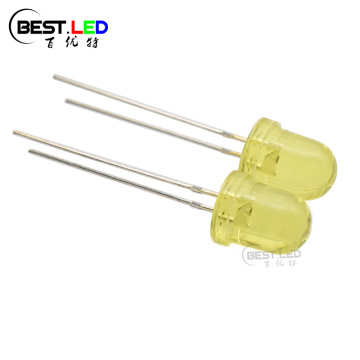Super Bright 590nm 8mm Yellow LED Clear Light