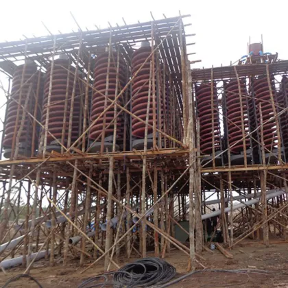 Power-Free Mineral Concentrator: Chrome Ore Spiral Chute Gravity Processing & Iron Ore Separator